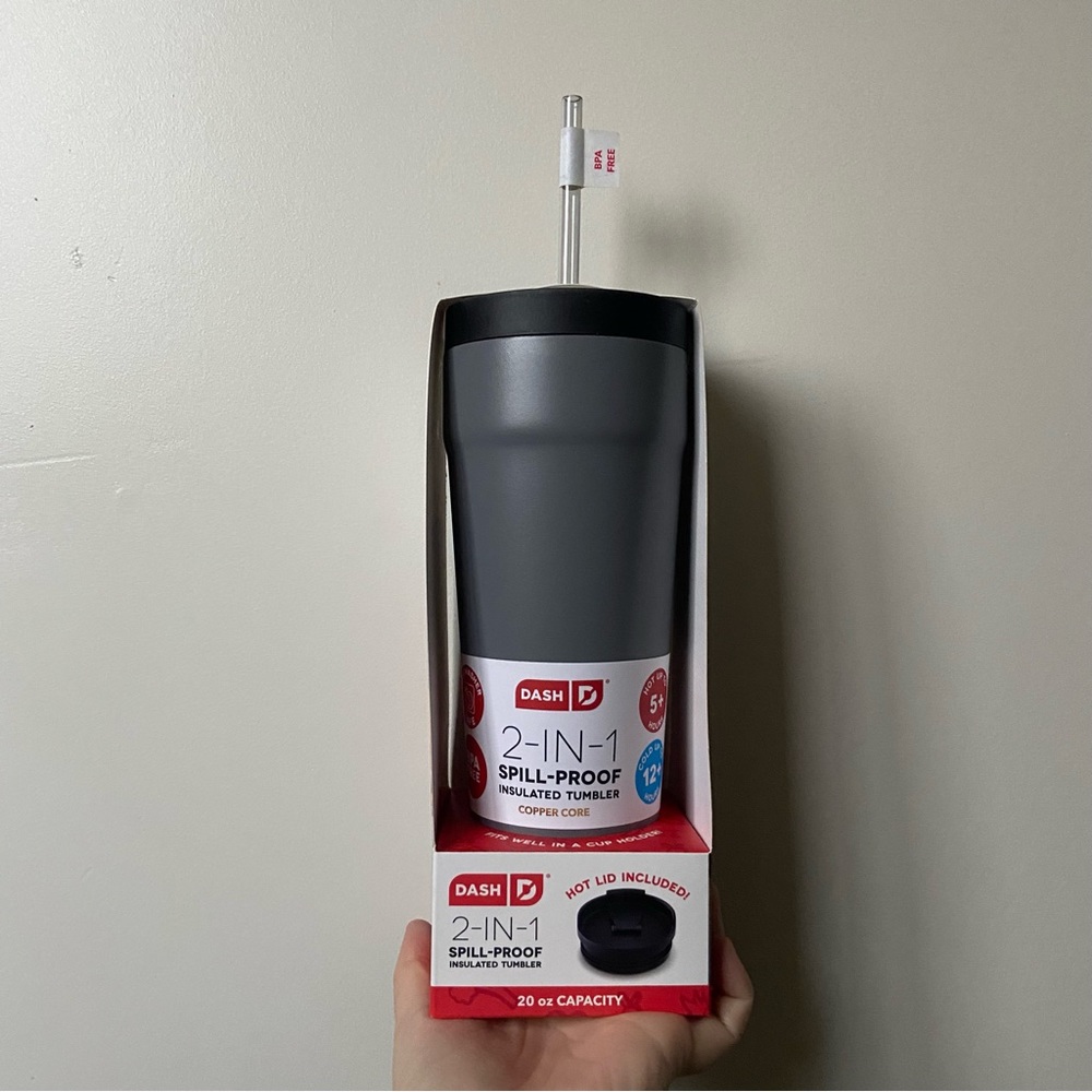 DASH STAINLESS STEEL SPILL PROOF INSULATED TUMBLER